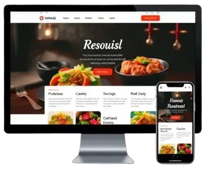 تصميم موقع مطعم22 تصميم موقع مطعم